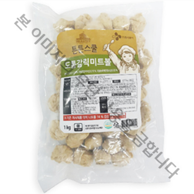 튼튼스쿨 덜짠 도톰갈릭 미트볼 1Kg, 1개