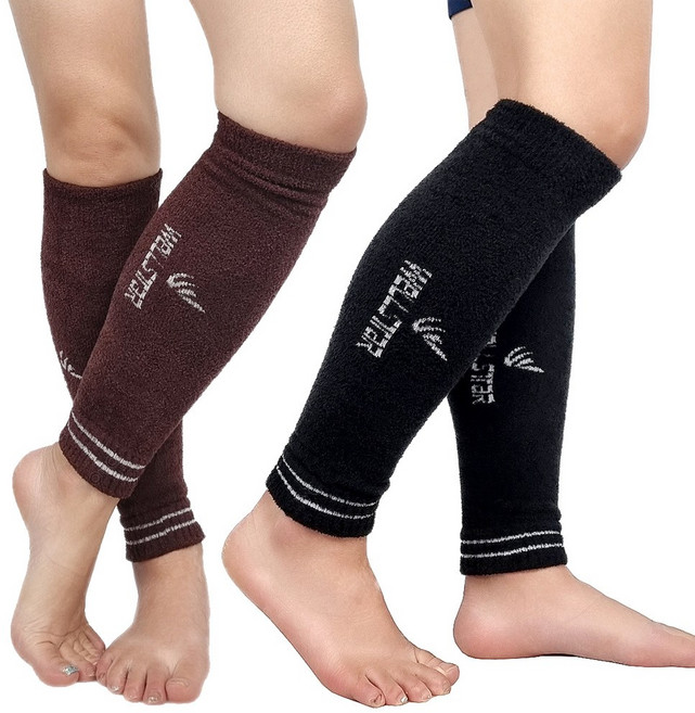 국산 1+1 (2set) Well.star 방한 발토시 다리토시 고급 탁텔원단, 검정+갈색, 1세트