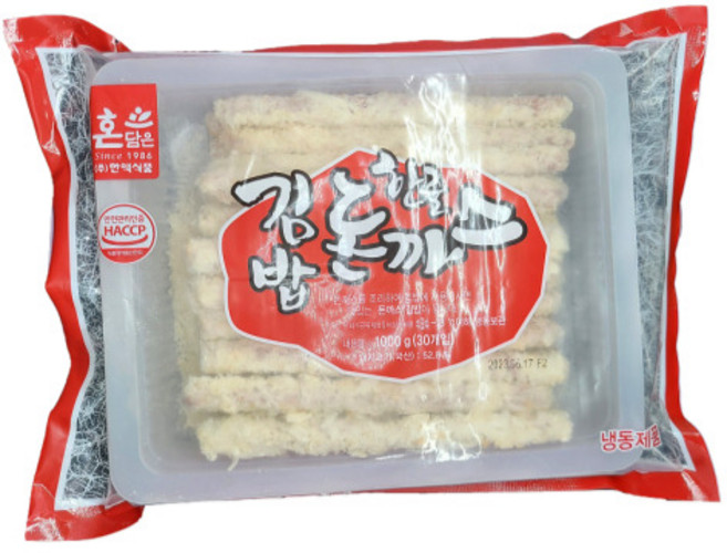 혼담은 김밥용 한줄 돈까스 (30인분), 1개, 1kg