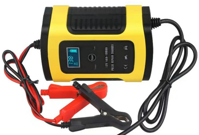 자동차배터리충전기 배터리재생기 과열방지 12V 24V, 1개, 21cm