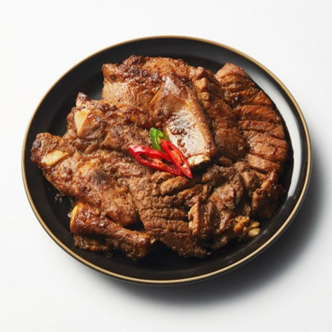 돼지갈비. 국내산 냉장 돼지고기 100%, 4개, 1kg