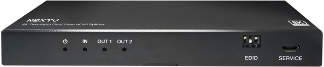 이지넷 NEXT-8312SP8K60 HDMI 스위치 1x2 with 오디오 8K 60Hz, 블랙, 1개