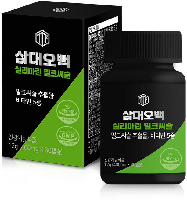 삼대오백 밀크씨슬 추출물 간영양제 간건강 기능저하 밀크시슬 실리마린 130mg, 1개, 30정