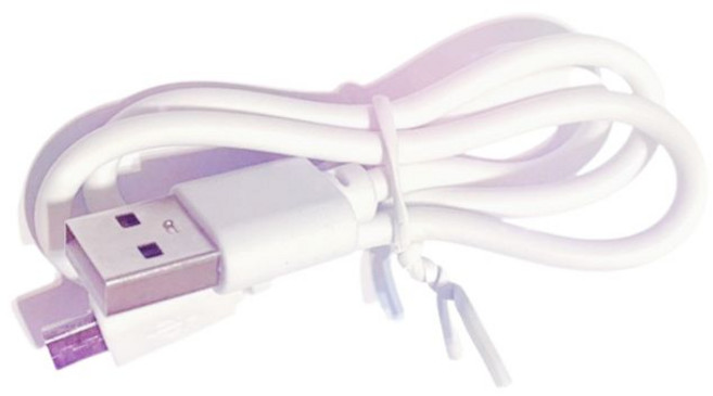 安卓手機MicroUSB充電線 行動電源藍牙耳機通用 40cm, 白色