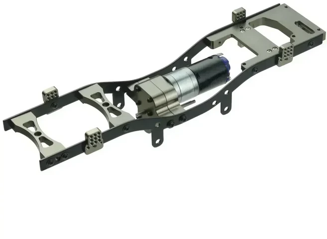 메탈 RC 바디 섀시 프레임 키트 WPL C14 1/16 자동차 업그레이드 부품 휠베이스 조립 쉘, 05 Titanium