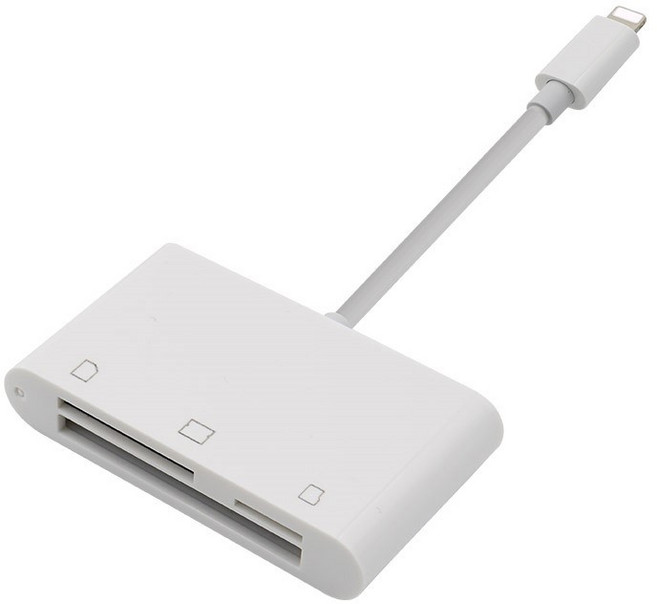 Coms [ID593] Coms iOS 카드 리더기 / CF / SD / TF카드, 1개