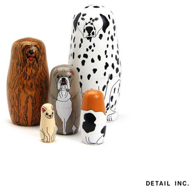 GOODFORIT /日本Detail x Midori Komatsu Partners狗狗毛孩俄羅斯娃娃, 1個