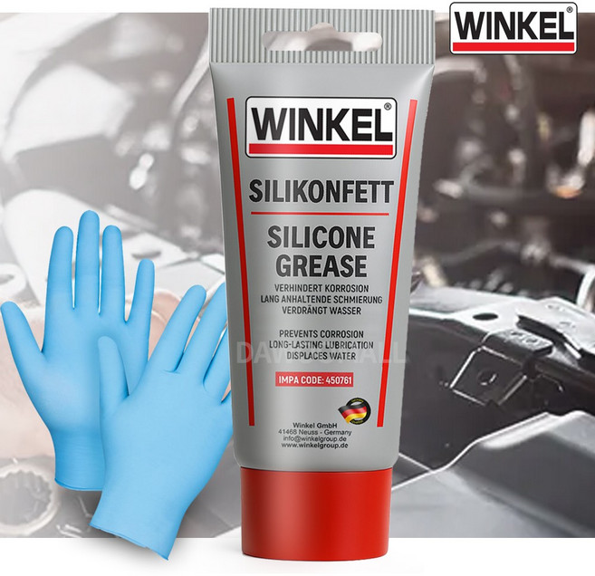 실리콘 함유량이 높은 고점도 실리콘 튜브형 구리스 윈켈 윤활 그리스 + 장갑, 1세트
