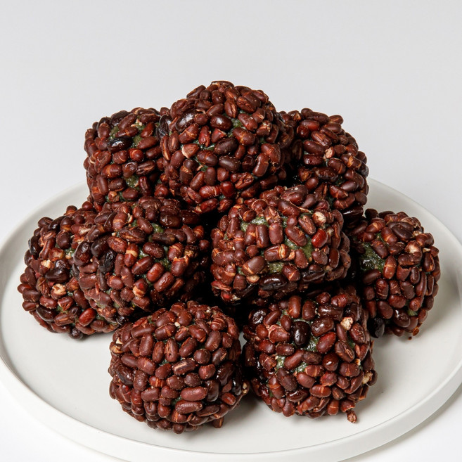 호미담 아침대용떡 저당 팥앙금 제주 오메기떡, 90g, 10개