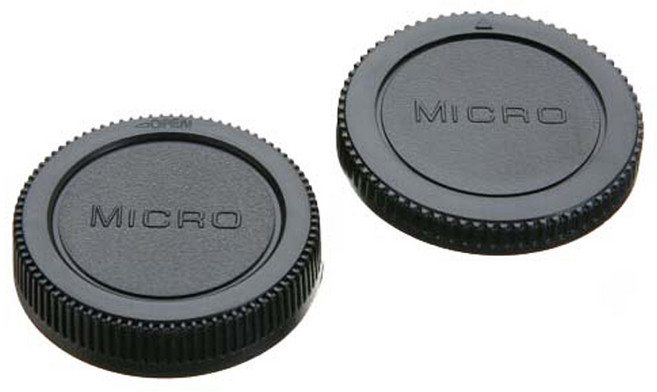 올림푸스 호환용 바디캡+렌즈뒷캡 세트/마이크로 포서드 마운트 카메라바디 센서보호 스크래치 방지, 1개