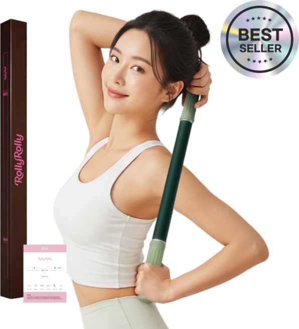 롤리롤리 밸런스 마사지 스틱, 올리브그린, 1개