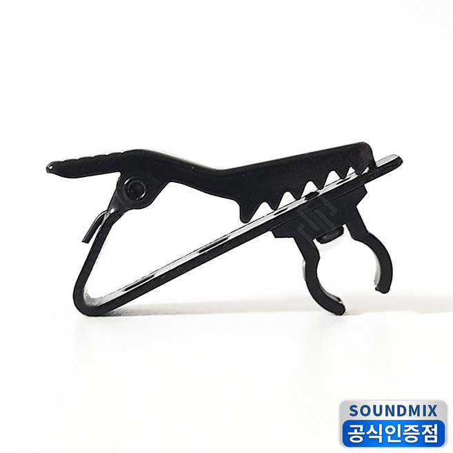 SOUNDMIX 라발리에 핀마이크 핀 집게 클립 걸이 고정집게, 1개