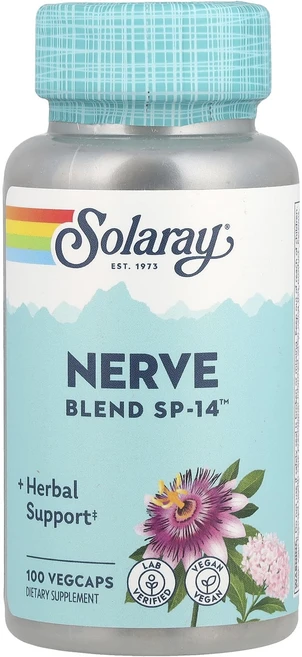 Solaray Nerve Blend SP-14™ 베지 캡슐 100정, SolarayNerveBlendSP14베지캡슐100정, 1개 - 쿠팡