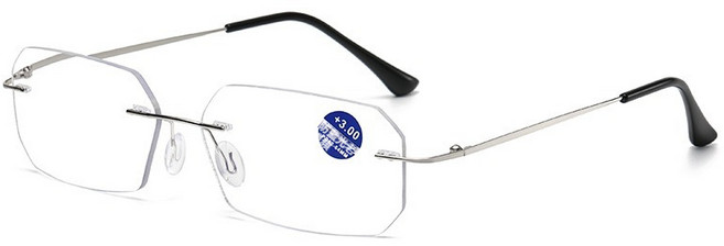 維新光學 無框切邊感光變色濾藍光老花眼鏡，自動變焦漸進多焦點遠近兩用