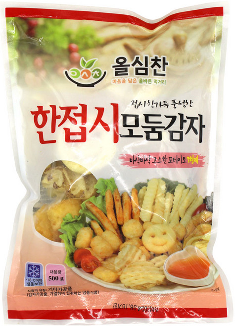 올심찬 모듬감자500g 감자튀김, 500g, 20개