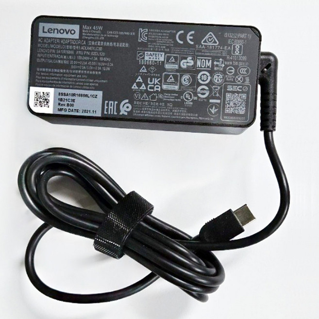 레노버 ADLX45YLC3D 45W USB-C 타입 아답터