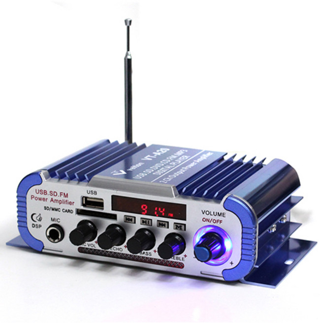 벨톤 VT-A20 블루투스 USB 미니앰프 (아답터형 시거잭형), 시거잭형 : VT-A20 미니앰프 블루, 1개