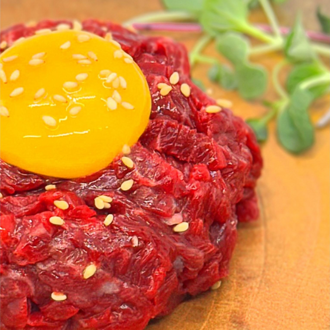 [육회대통령] 당일작업 신선한 마장동 국내산 냉장 육회 200g 1개, 국내산 육회 200g(1인분)