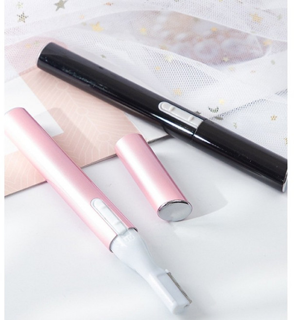 여성남성 전동 눈썹정리기, 1개, 핑크