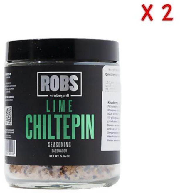 롭스 바이 로베그릴 라임 칠테핀 시즈닝, 2개, 160g