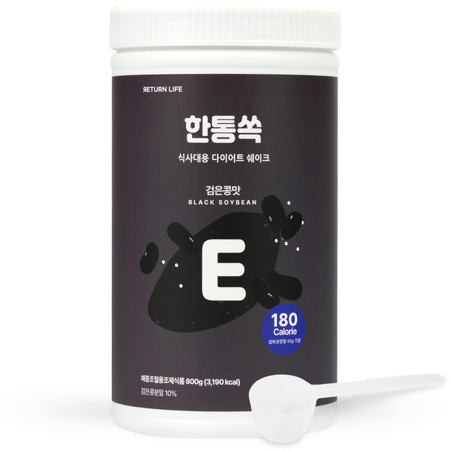 한통쏙 식사대용 다이어트 단백질 쉐이크 10가지맛 800g, 검은콩맛, 1개