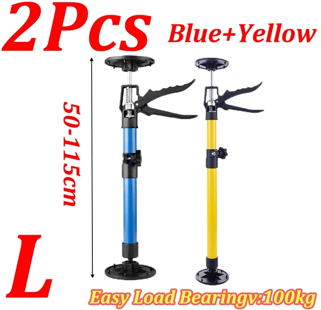 1-2Pcs 텔레스코픽 스틸 핸드 잭 지지대 목공 캐비닛 보드 리프팅 조절 브래킷, L-Mix-2Pcs
