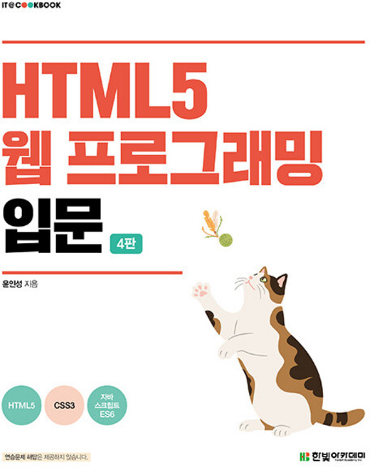 HTML5 웹 프로그래밍 입문 - IT Cookbook 한빛 교재 시리즈, 한빛아카데미