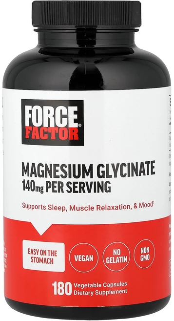 포스 팩터 Force Factor 글리신마그네슘 베지 캡슐 180정캡슐 1정당 70mg122982원산지:기타, 포스 팩터 Force Factor, 글리신마그네슘, 베, 1개 - 쿠팡