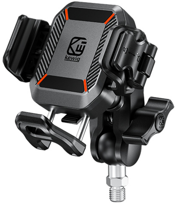 KEWIG 라이더굿즈 램마운트 호환 바이크 오토바이 자전거 충격흡수 가드댐퍼 핸드폰 휴대폰 마운트 거치대, M10볼트형