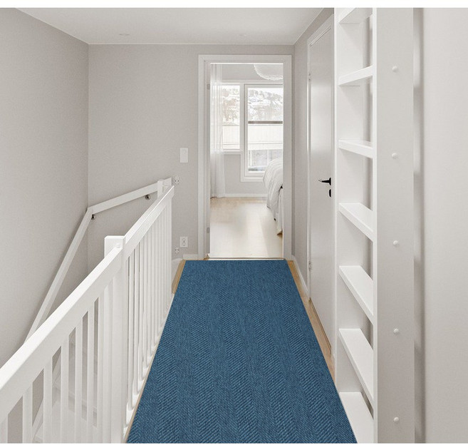 리빙플러스] 사이잘룩 헤링본 자카드 배란다매트 베란다 발코니카페트 다용도실용매트 복도카페트