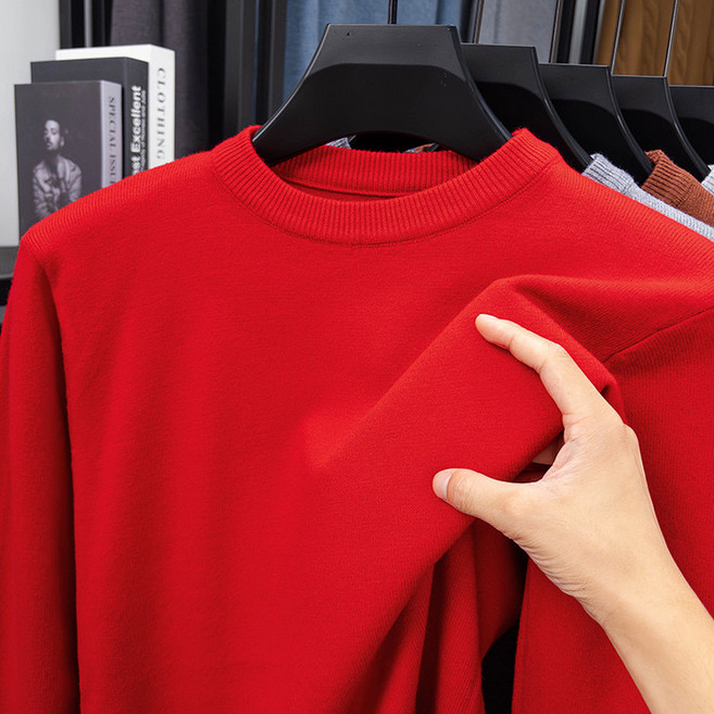 미스터먼쇼 남자 90-115 기본핏 라운드 니트 비스코스 티셔츠 빅사이즈