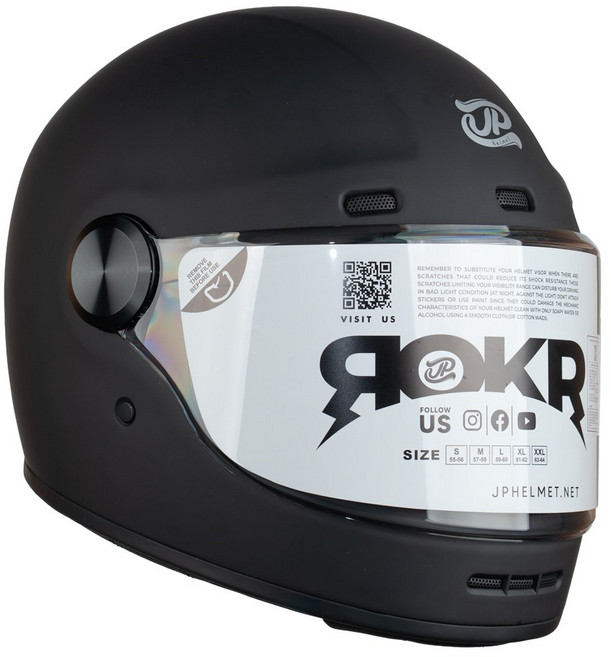 JPX 헬멧 ROKR 풀페이스 바이크 오토바이헬멧, 01.무광블랙