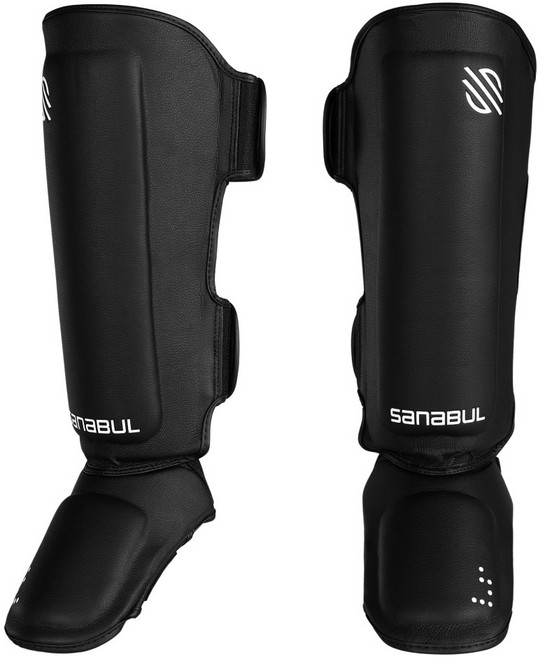 사나불 랩 시리즈 킥복싱 정강이 보호대 / 무에타이 신가드 / 맥스 할로웨이 에디션, 1세트, 블랙/화이트