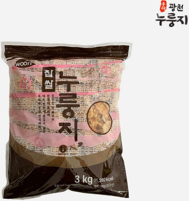 광천 우리 전통 찹쌀 누룽지 3kgx1봉, 3kg, 1개