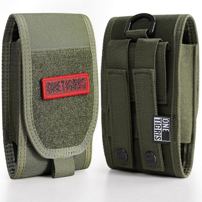 OneTigris 휴대폰 파우치 MOLLE 스트랩이 있는 전술 휴대폰 홀스터 벨트 루프 호환 홀더 아이폰 17 프로 맥스/에어/17 프로/17/16 프로 맥스/15 프로