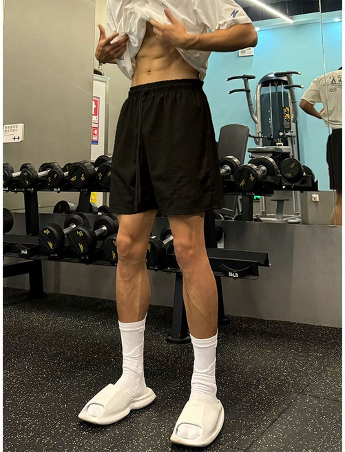 美式健身運動短褲男夏季新款韓版潮牌休閒慵懶風速干休閒短褲