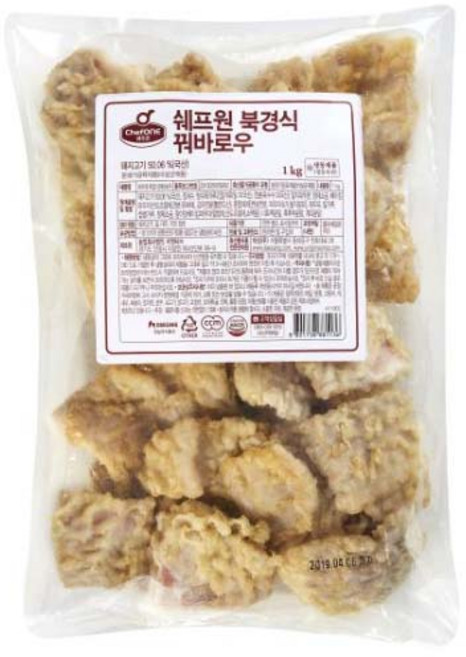 대상 쉐프원 북경식꿔바로우, 2개, 1kg