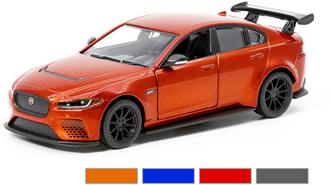 다이캐스트 컬렉션 킨스마트 재규어 XE SV 프로젝트 8 미니카, 랜덤발송, 1개