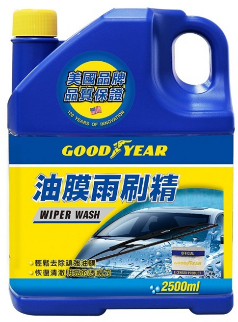 Goodyear 固特異 油膜雨刷精 汽車玻璃清潔劑, 1個, 固特異 - 油膜雨刷精2500ML, 2.5L