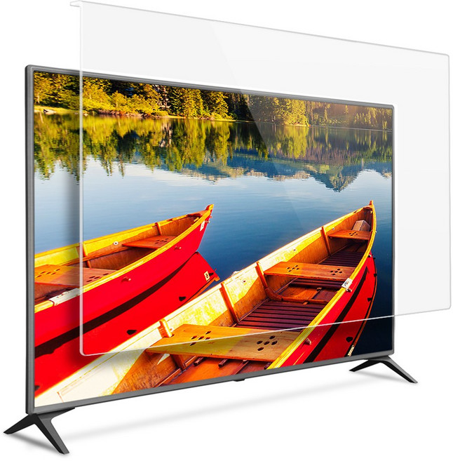 고부기 TV 거치형 블루라이트 차단 필름 시력 보호 필터 파손 방지 화면 보호기(43인치~86인치), 55인치(1231*729) 블루라이트 차단, 1개, 55인치(1231x729mm)