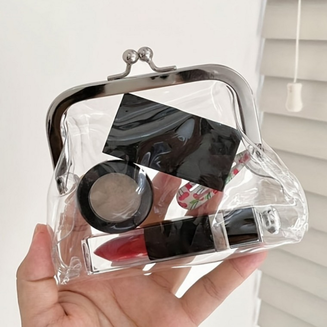 투명 똑딱이 파우치 최화정 파우치 가방 립스틱 화장품 정리꿀템