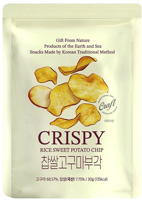 찹쌀 고구마부각, 2개, 30g