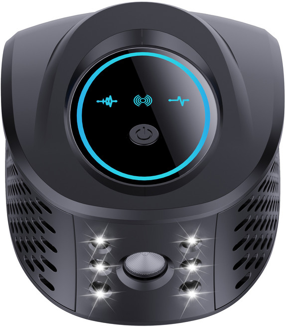 SEWEEK 초음파 벌레 해충퇴치기 넓은 면적에 덮어쓰기 커버 쥐 바퀴벌레 개미 좀벌레, 블랙