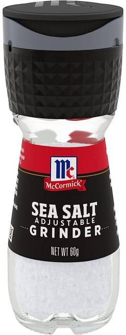McCormick 감칠맛 조미료 SALT McCormick Sea Salt Grinder 2.12 온스, 19개, 60g
