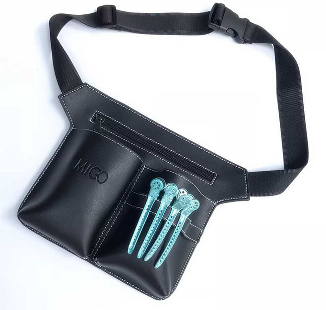 스텝가방 인턴가방 헤어 가위집 미용사 정리 허리벨트, 5팩 블랙 허리, 1개