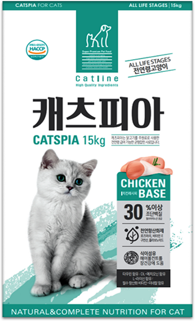 전연령용 캐츠피아 고양이 사료, 15kg, 1개, 닭