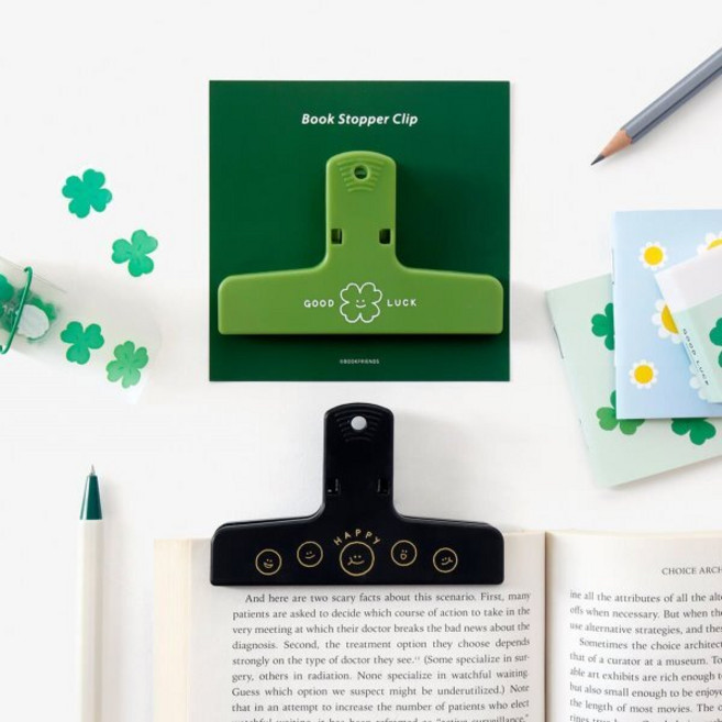 [예스24 배송]스마일 북스토퍼 : 자석 독서 집게, 해피, 해피