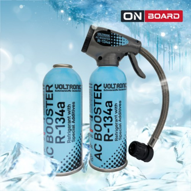 볼트로닉 R134A 340ml 에어컨 냉매가스 보충 AC Booster, 공용, 1개