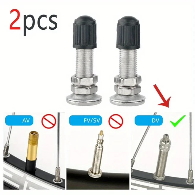 2/6/10PCS MTB 진공 타이어 밸브 스템 슈레더 연장형 자전거 휠 내구성 합금 로드 바이크 액세서리, 03 2pcs schr valve