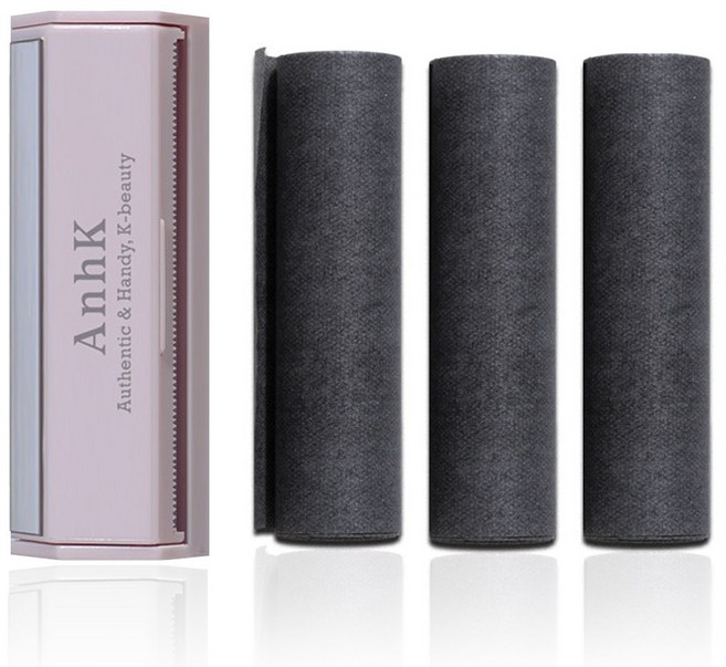 안크 얼굴 기름종이 롤 3매입 (핑크 케이스 포함), 1개